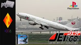 Jet De GO! Lets Go by Airliner (PS1) - 4K Gameplay