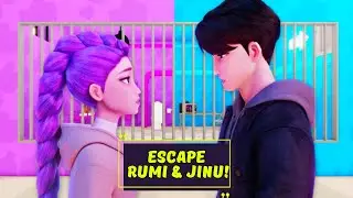 Rumi & Jinu Prison Run 😱 Escape the Obby in Roblox