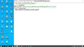 PYTHON PROGRAME TO WRITE NUMERIC DATA IN FILE
