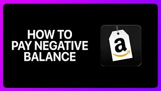 How To Pay Amazon Seller Negative Balance Tutorial