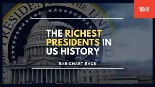 The Richest Presidents In USA History All Time: Bar Chart