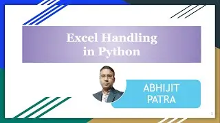 Excel Handling in Python Read, Write, Append operations, inserting chart in Excel through Python