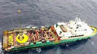 How To transfer crew from the supply boat Offshore Life travel by boat