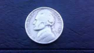 Coins : USA Nickel 1940 P Coin aka Jefferson Nickel