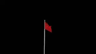 High-Resolution China Flag Animation