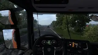 RELAXING TRUCK DRIVING IN THE RAIN - [EURO TRUCK SIMULATOR 2 NO COMENTARY GAMEPLAY]
