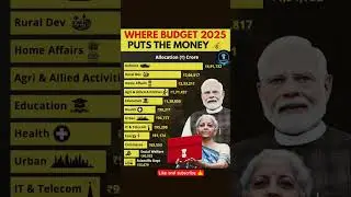 Union Budget 2025|Where Did the Government Put the Money?💰🇮🇳|#Budget2025