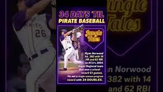 34 DAYS 'TIL PIRATE BASEBALL #ecubaseball #ecupirates #jungletales #d1baseball #ecu #eastcarolina