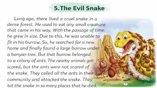 ( The Evil snake), Short English story, Short Moral English story, English Reading, English Spoken.