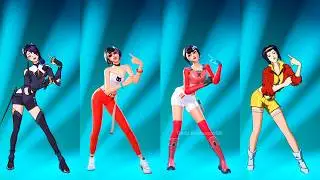 Fortnite Gnarly Emote With Erisa Evie Faye Valentine Skin Thicc 🍑😜😍 Who Won ?