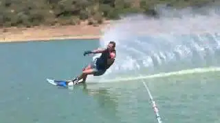 Stuart Lillis runs 13 Metre Slalom Line at Xtreme-Gene www.jsbmaritime.com
