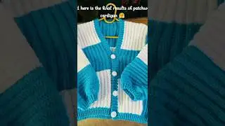 crochet patchwork cardigan ❤️#crochet #youtubeshorts #handmade #smallbusiness