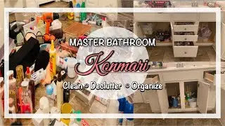 MASTER BATHROOM CLEAN, DECLUTTER & ORGANIZE | HOW TO KONMARI METHOD| MIKA MARIE