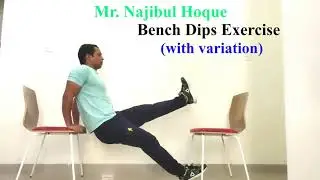 Home workout, Best Bench Dips Exercise with variation #homefitness #homeworkout #fitness