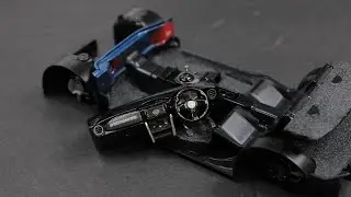 Building a Scion FRS/Toyota Gt86  Aoshima 1/24 Scale Model Kit [Part 2 Interior & Chassis]