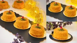 كب كيك الكنافة بحشوه كريمه الموز بطعم رائع بطريقه إقتصاديه وغير مكلفه 👌🏻kunafa cupcakes#كنافه