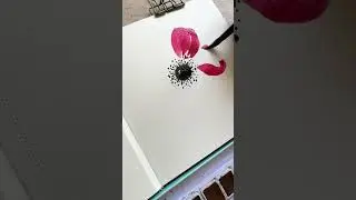How to paint easy watercolor anemone flowers for beginners