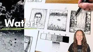 Как нарисовать воду пером и чернилами &mdash; легко