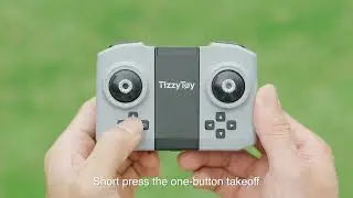 One-key take-off and landing of drone