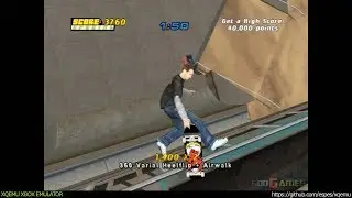 XQEMU Xbox Emulator - Tony Hawk's Pro Skater 4 Ingame - realtime! (1d968aa)