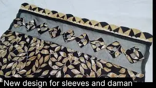 ✨ New design for Trouser, sleeves,Daman latest design idea #kurtidesign #sewingtutorial #summerdress