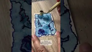 Watercolor Tangle Art with EmberLily Creations and A Dream Or A Day Watercolors