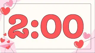 2 Minute Valentine's Day Letter Timer (Fun Bells Alarm at End, No Music)