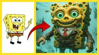 SpongeBob as a Giant Zombie: Bikini Bottom&rsquo;s Colossal Nightmare! 🧟&zwj;♂️🍍👣