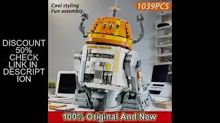 New 1039PCS MOC C1-10P Chopper Robot Building Blocks Kit for 75416 Suit,Space War Movie Figures Mech