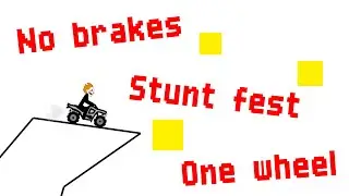 draw rider official walkthrough No brakes Stunt fest One wheel