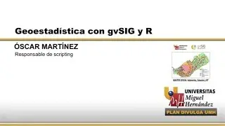 GEOESTADÍSTICA CON gvSIG