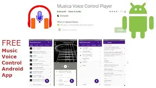 Free Voice Control Music Player Android App - Musica