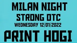 Milan night strong otc today | Fix ank | 12/01/2022 | @nicebatla