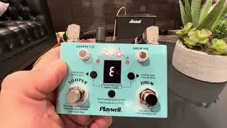 M VAVE Circle Looper Pedal Drum Machine with Tuner 11 Minute Loop Review