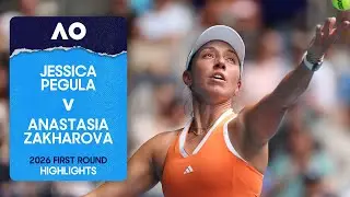 Jessica Pegula v Anastasia Zakharova Highlights | Australian Open 2026 First Round