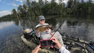 Exploring new lakes on the yak again!!! 🛶🎣
