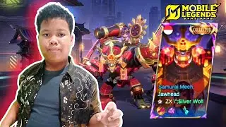 SOLO RANK MAIN JAWHEAD PAKAI SKIN COLLECTOR SAMURAI MECH REVAMP!! - Mobile Legends