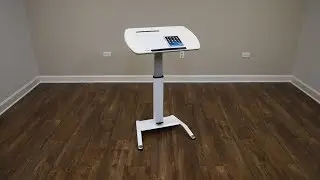 Pneumatic Height Adjustable Lectern | Stand Up Desk Store