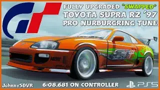 Gran Turismo 7 - 1054HP Toyota Supra RZ '97 Pro Tune | Nurburgring 6:08.681 Huayra Swap #GT7 #Supra
