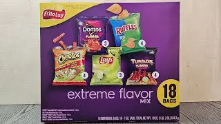 Точный ли вес нетто? Frito Lay, 18 пакетиков, смесь экстремальных вкусов! Каков фактический вес н...