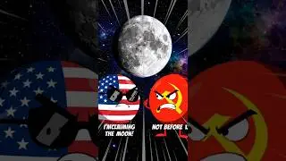 Countryballs Space Race 🌕 | USA vs Soviet Union for the Moon 😱 #countryballs #animation #shorts