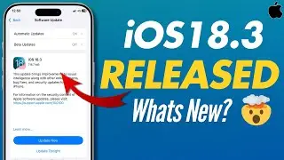iOS 18.3 Released 🔥| What&rsquo;s New Features | Should You update?