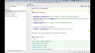 API first development - Spec