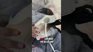 Get your happy head on. Massaging has never felt this good! #headmassageasmr
