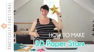 How To Make 3D Paper Stars With The Cricut Scoring Wheel