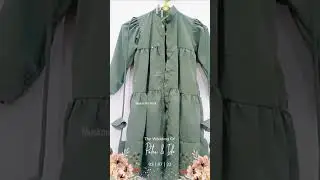 Stylish Green Kids Frock Suit Design | Latest Girls Dress 2026 | Muskan Silai Work