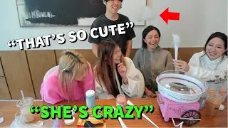 Sykkuno Makes A Cotton Candy Hat, Valkyrae Wears It, & DisguisedToast Eats It