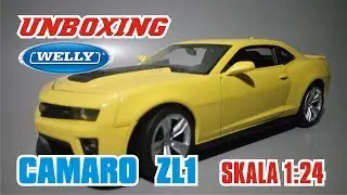 Unboxing Diecast Chevrolet Camaro ZL1 - Welly Nex Skala 1:24