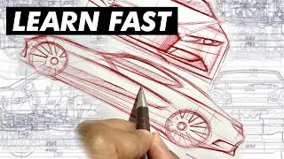 How To Sketch a Car Using The Rectangle Method