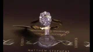 #67681 | T0.67ct/C0.40ct | Oval Halo Diamond Engagement Ring with Diamond Gallery | 18ct Yellow Gold